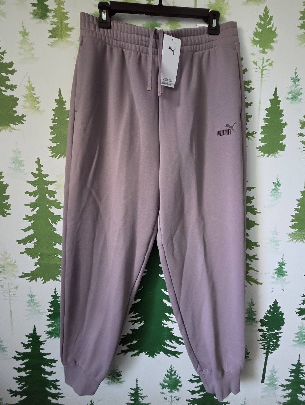 Puma Men's Mauve Fleece Jogger Sweatpants